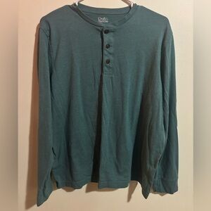 Croft & Barrow Teal Button-Up Shirt